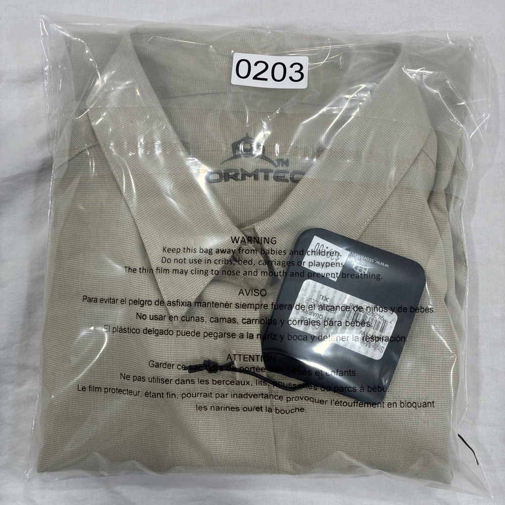 NEW STORMTECH BEIGE BUTTON UP BLOUSE WOMEN'S XL - Picture 12 of 12